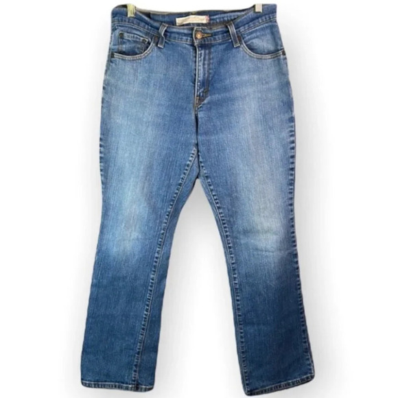 LEVIS Vintage 550 Classic Relaxed Bootcut Jeans Blue Mid Wash Mid-rise Size 6 - Picture 2 of 10